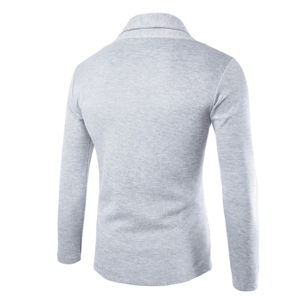 Gros-Ventes Chaudes Mode Hommes Solide Blazer Cardigan À Manches Longues Casual Slim Fit Pull Veste Tricot Manteau hh88