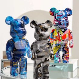 Artículos novedosos de venta de calor al por mayor 27 cm Nordic Bear Statue Spulpture Sala de decoración del hogar Decoración de la vida de lujo Bloque de regalo de oso