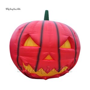 Groothandel enorm opblaasbare pompoenkop Halloween Monster Ballon Lighting Air Blow Up Pumpkin Ghost voor feestdecoratie