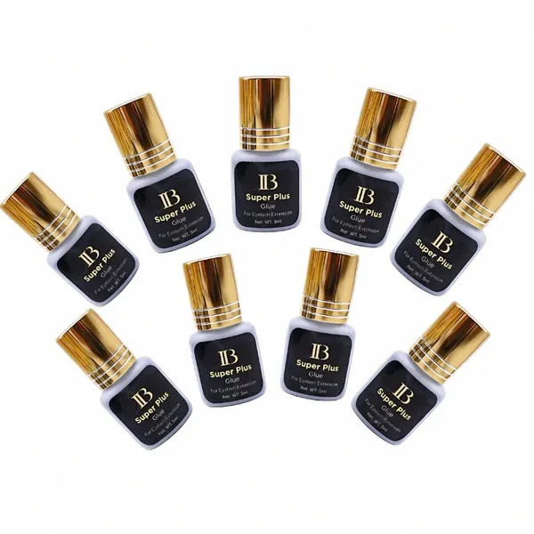 wholesale IB SUPER PLUS L Pegamento 5 ml Tapa dorada False Eyel Extensis Original Corea 1-2 segundos Tiempo de secado Herramientas de maquillaje 26 #