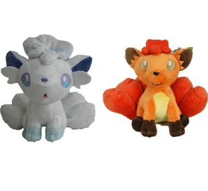 Gros glace renard à six queues et feu renard à six queues jouets en peluche Incroyable poupée pour animaux de compagnie jeux pour enfants camarades de vacances cadeau chambre ornements