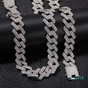 Chaîne de liaison en gros hommes Chaînes en or rose Collier épais Bracelet Fashion Hip Hop Bijoux