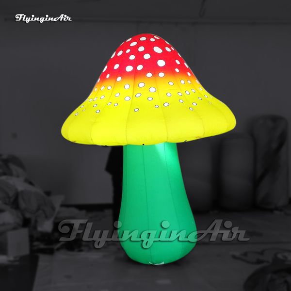 Modelo de árbol de planta de hongos inflable grande iluminado al por mayor