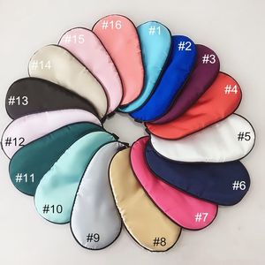 Gros Imité Soie Masque Pour Les Yeux Sommeil Sommeil Rembourré Ombre Patch Yeux Couverture Soins De La Vision Portable Dort Masques Détendez-vous Les Yeux Bandés