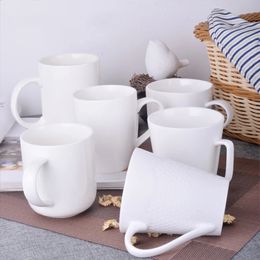 Groothandel in bulk tazas 11 oz 16 oz witte koffie keramische gewone mok voor afdrukken 240407