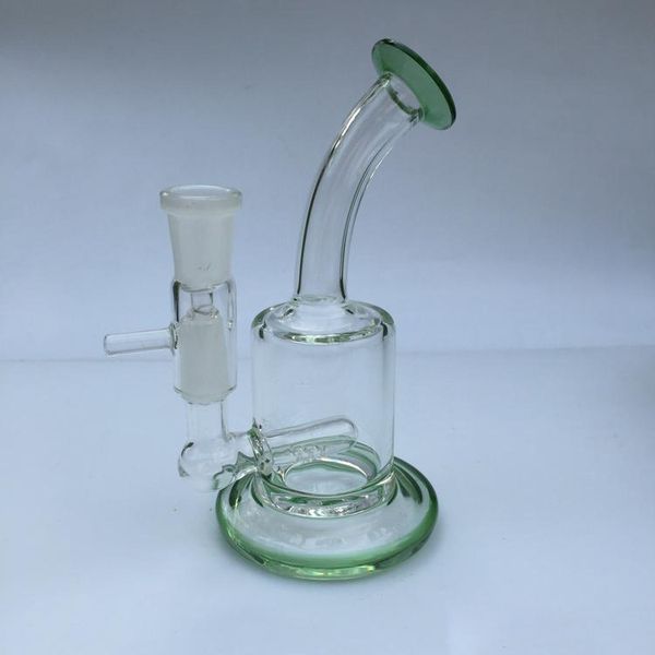 En gros En Stock Pipe en verre clair Barboteur en verre pipe à eau Bong en verre 14.4mm joint Livraison gratuite