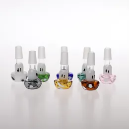Groothandel in voorraad verschillende kleuren paddestoelmodel goedkope glas kleine kommen 14 mm gewrichten glas rookkommen voor rokende glazen bong
