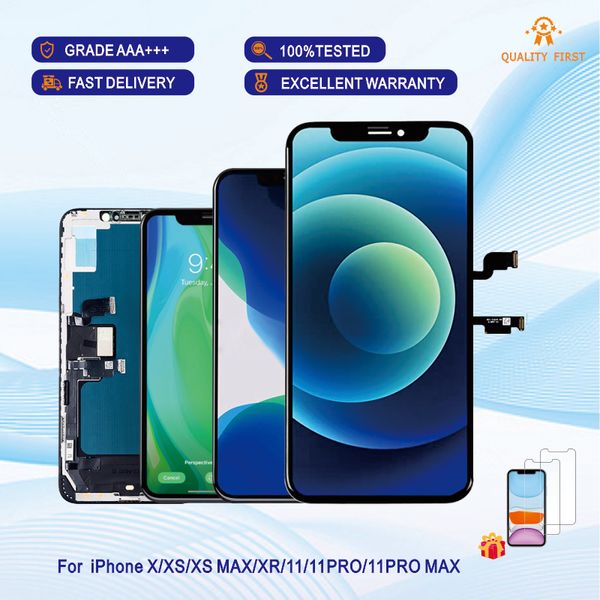 VENTA AL POR MAYOR JK INCELL Calidad AAA +++ Paneles Pantalla LCD para iPhone XS MAX Touch Digitalizador Pantalla completa con reemplazo de ensamblaje de marco