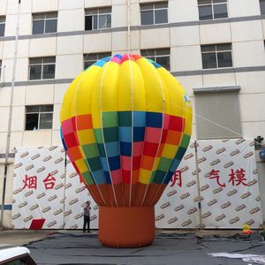 Groothandel opblaasbare ballonballon met blazer en LED -strip voor externe muziekfeestje Pase -evenement decoratie