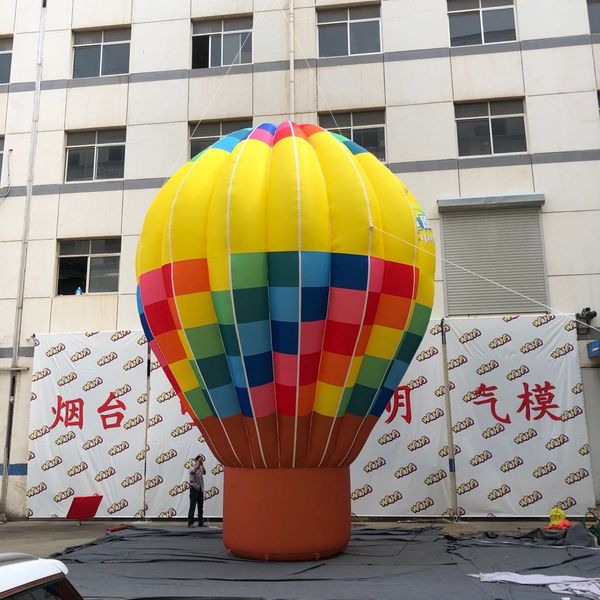 Ballon gonflables à balle gonflable en gros avec souffleur et bande LED pour la décoration de l'événement de la fête de la musique de la musique extérieure