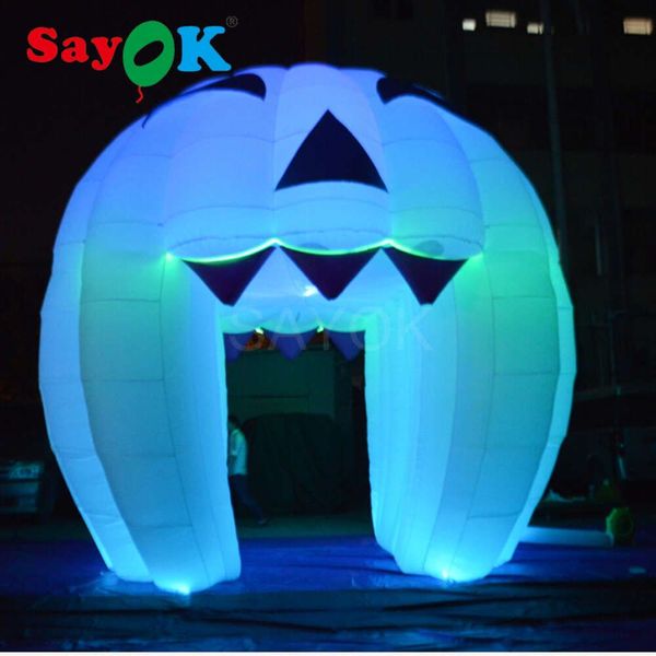 Tienda de Halloween de influencia al por mayor con LED Light Pumpkin Tent Fiesta muestra Festivales Eventos Decoración 5M 001