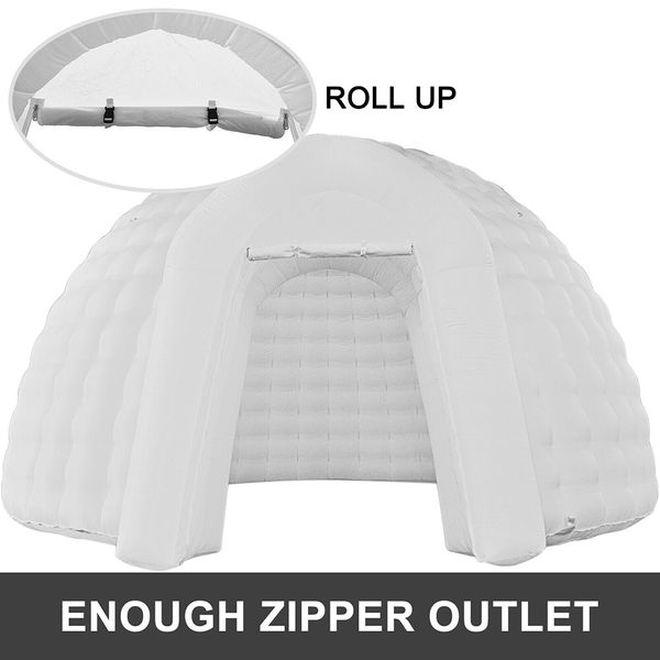 vente en gros tente gonflable extérieure dôme igloo double couche avec lumière LED pour la publicité, événement, exposition 001