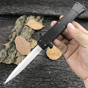 Couteau pliant de poche tactique italien en gros de 3,82 '' 440C Lame noire ABS Poignée Couteaux automatiques EDC Chasse Survie Outils à main BM 535 3300 Cadeau de Noël