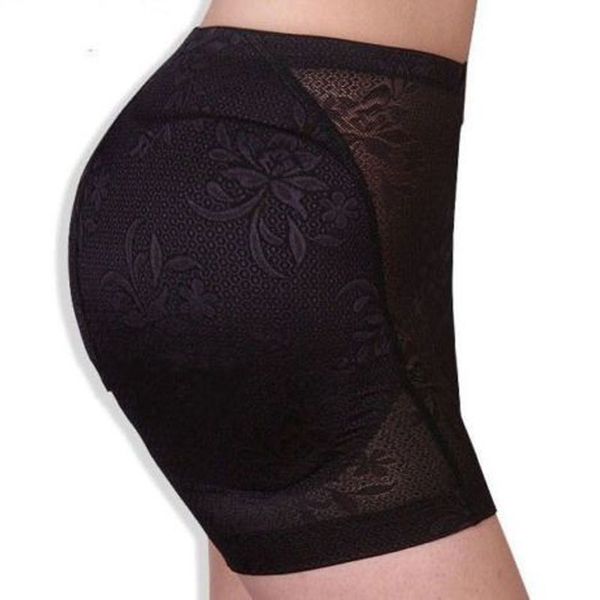 Venta al por mayor- Jaswell New Women Lace Padded Sexy Panty Full Butt Hip Enhancer Hot Body Bragas Shaper Ropa interior Silicona Insert Pant