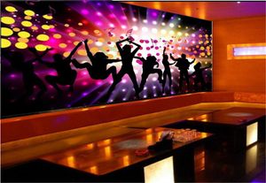 Venta al por mayor JB KTV Decoración HD Papel de pared Crazy Night Crowd Happy Practical Beautiful Premium Wallpaper
