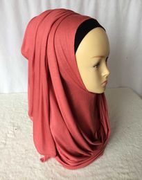 Groothandel-jersey instant shawl hijab slip op sjaals duidelijke amira hijabs katoenen jersey sjaal, kan kleuren kiezen, gratis verzending 5140