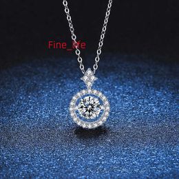 Groothandel sieraden voorstel engagement klassieke sleutelbeen ketting Moissanite diamanten ketting s925 sterling zilveren damesketting