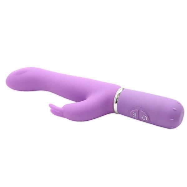 Venta al por mayor Joy Silicone G-spot Rabbit Vibrator, 10 funciones Potente estimulador de clítoris G-spot Massager Vibrador, Producto sexual Y19061302