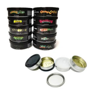 Groothandel Jungle jongen metalen verpakking pot 100 ml pressitin blikje met stickers trekring handpers afdichting tonijn blikjes 3,5 potten BJ