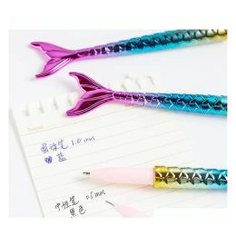 en gros kawaii ballpoint stylo sirène de mer de la mer de la mer mignon de bureau d'école qui écrivit des filles de mode cadeau zz