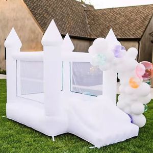 Enfants en gros, rebondons House Blanc Bouncy Bounclable Bouncer Bouncer Jumping Adult Bouncer Castle For Farty with Blower Free Ship 001