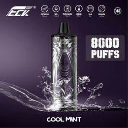 En gros KK 8000 8K Puffes Disposables Vape Pen Jui de vape de bonne qualité 2% 5% Nicotine Vape Bar Pod Vaporizer Cigarette Mini Ecigs Sigarette Wape