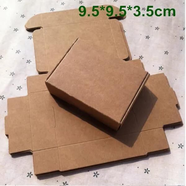 wholesale Boîte de papier kraft boîte d'emballage cadeau bricolage bonbons de mariage bijoux cuisson gâteau biscuits biscuit chocolat savon à la main emballage ZZ