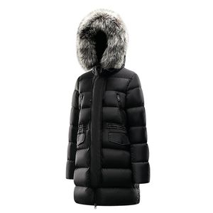 Ves femmes d'hiver en gros Vestes longues vestes Puffer les vêtements d'extérieur extérieurs Hooded Slim Down Jackets