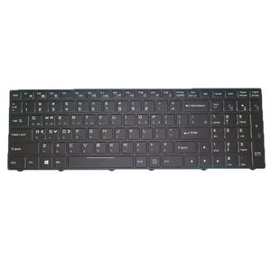 Groothandel laptop-verlichte toetsenbord voor Clevo N850 CVM15F23K0J430E 6-80-N85H0-1-112-1 Koreaans KR Black frame