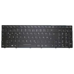Groothandel laptoptoetsenbord voor Clevo N850 N950 PA70EP CVM15F26D0J430J3 6-80-N85K0-07A-1 Duits GR Black Frame Backlit