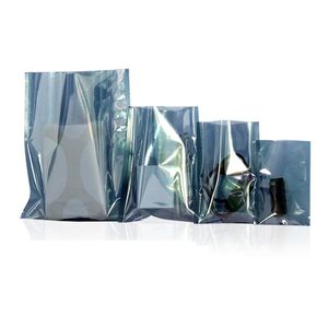 vente en gros de grands sacs d'emballage de stockage en plastique de protection antistatique sac de paquet antistatique ESD sac d'emballage antistatique à dessus ouvert