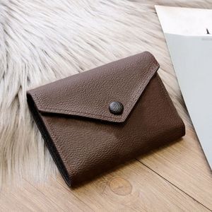 Portefeuille en cuir en gros pour femmes Multicolor Designer Card Purse Card Solder Classic Zipper Pocket 41938 2590