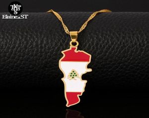 Colliers pendentifs de la carte libanon en gros