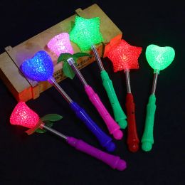 Groothandel LED Gloeiende Stok Feestdecoratie Magische Stok Glow Stick Flash Fairy Stick Night Party Kindergeschenken Glow Party Props Gelukkige Verjaardag