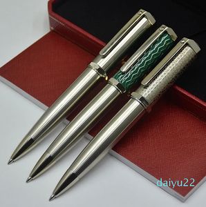 groothandel Limited edition balpen Hoge kwaliteit zilverzwarte metalen balpennen Schrijven Gladde kantoorschoolbenodigdheden