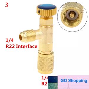 Soupape de sécurité liquide en gros R410A R22 adaptateur de sécurité pour réfrigérant de climatisation Réparation de climatisation et fluorure Expert en prix d'usine