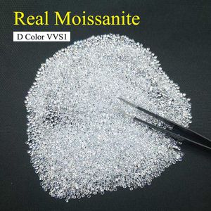 Groothandel Losse Moissanites Maat 0.8mm Tot 3.0mm D Kleur Ronde VVS1 UITSTEKENDE Cut Lab Grown Stone Test Positief 1.0CT