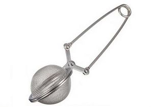 Outils à thé en gros printemps lâche en acier inoxydable cuillère maille boule infuseur filtre cuillère à café presser passoire cadeau de faveur de mariage