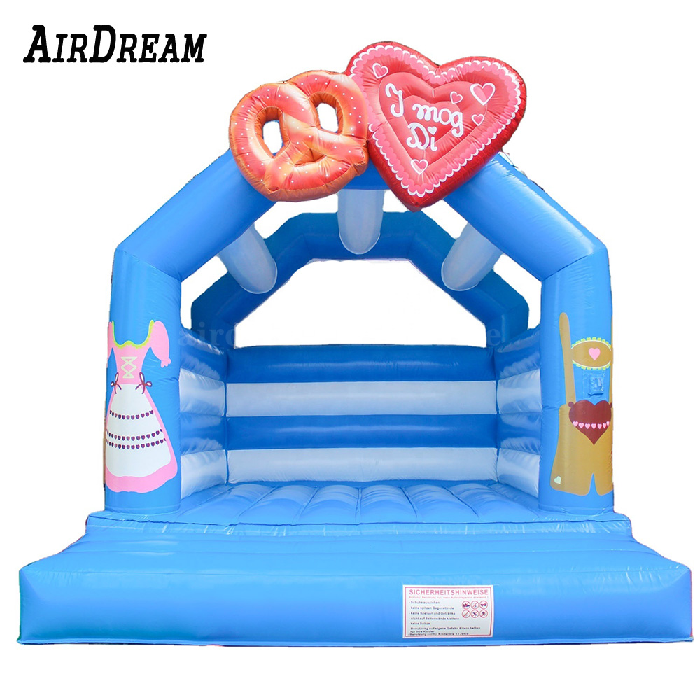 wholesale Love wedding inflatable jumping castle jump bouncer tent bed jumper commercial moonwalk bounce house