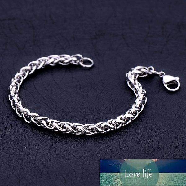 Wholesale precio bajo de acero inoxidable 4 mm 5 mm de 6 mm de quilla pulsera de cadena de moda joyería de moda regalo de navidad envío de gota precio de fábrica de precio experto de calidad más reciente