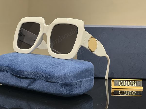 wholesale Gafas de sol de diseño de lujo para hombres, mujeres, gafas de sol piloto, alta calidad 6006 Moda clásica Accesorios para gafas Adumbral lunettes de soleil con estuche