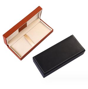 Creatieve luxe lege Pu lederen pennendoos tas pennenhouder etui briefpapier relatiegeschenk