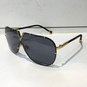 Groothandel-luxe mannen en vrouwen merk mode ovale zonnebril UV-bescherming lens coating spiegel lens frameloze gekleurd frame met case