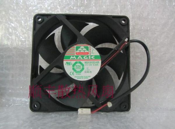 Vente en gros: ventilateur de châssis MAGIC MGA12012LS-A25 12025 0.30A 12V 2 fils