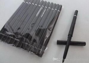 200 pcs bonne qualité crayon eyeliner maquillage noir et marron automatique rotatif télescopique étanche