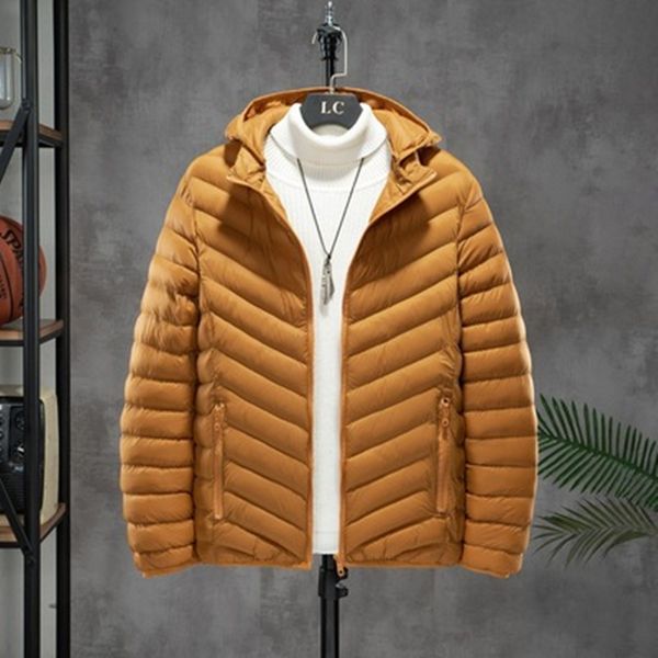 Venta al por mayor Hombre Chaqueta con capucha Moda Tendencia Parejas Cremallera Tallas grandes Puffer Abrigos Diseñador Invierno Hombre Lujo Pan Cálido Puff Chaquetas