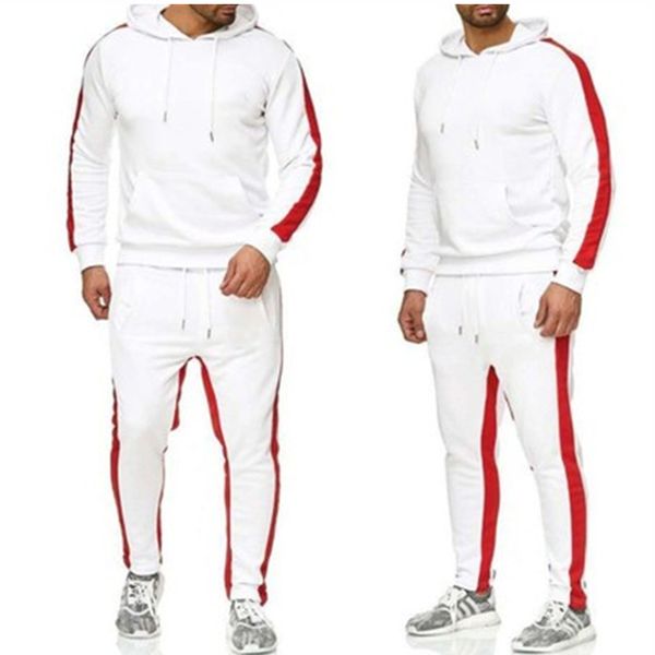 Venta al por mayor Hombre Chándales Tendencia de la moda de la calle Tops con capucha Pantalones Ropa deportiva Trajes Diseñador Hombre Deportes Sudaderas con capucha Pantalones de chándal Conjuntos de dos piezas