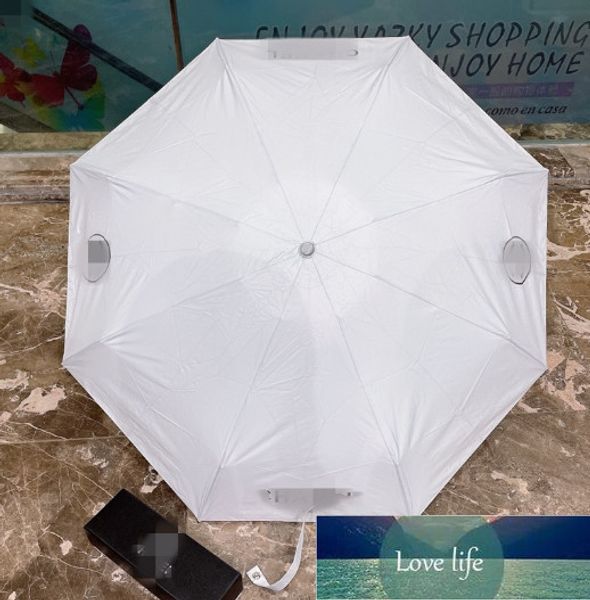 Manuel en gros 50% de réduction Parapluie de poche Revêtement de colle noire Parapluie de protection solaire Protection UV Parapluie solaire pluie et pluie double usage