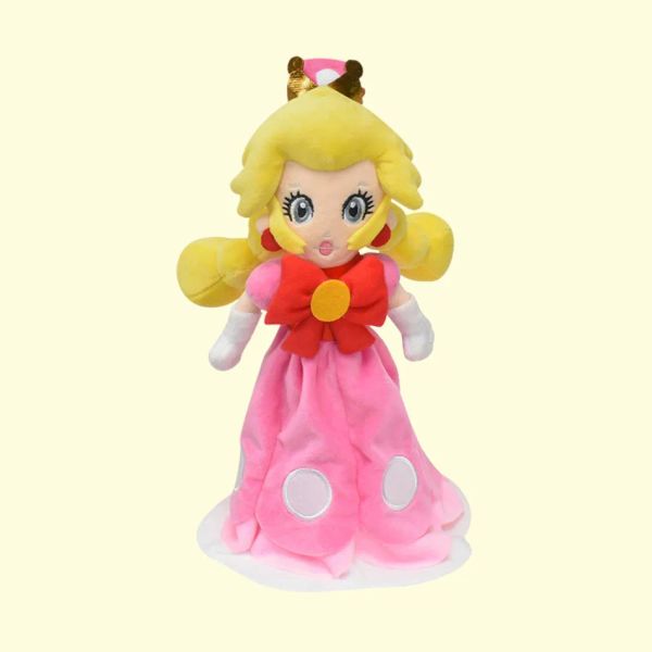 Vente en gros Mary Series Mushroom Sister cos Peach Princess robe rose Princesse en peluche figurines d'action Jeux pour enfants Playmate cadeaux de vacances