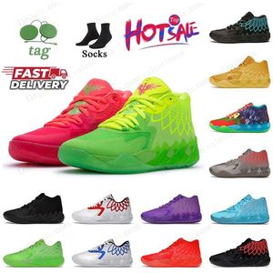 wholesale Mb.01 02 03 Chaussures de basket-ball Rick et Morty pour hommes et femmes Chaussure Lamelos Ball Iridescent Dreams Buzz Rock Ridge Red Galaxy Not From Here baskets baskets